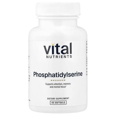 Фосфатидилсерин Vital Nutrients, 60 Softgels (150 mg per Softgel)