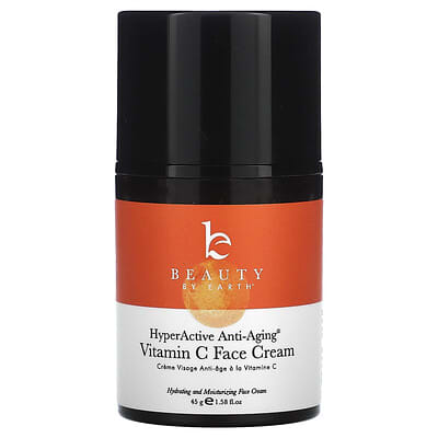 Beauty By Earth HyperActive Anti-Aging® Крем для лица с витамином C, 1.58 fl oz (45 g)