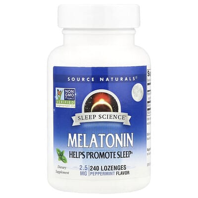 Sleep Science®, Мелатонин, Мята, 2.5 mg, 240 пастилок