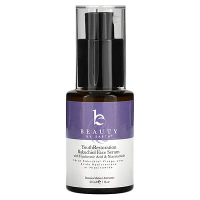 Beauty By Earth Youth Restoration Bakuchiol сыворотка для лица, 1 fl oz (30 m)