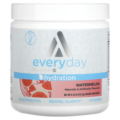 Hydration, электролитный напиток, без кофеина, арбуз, 5.4 oz (151.2 g)