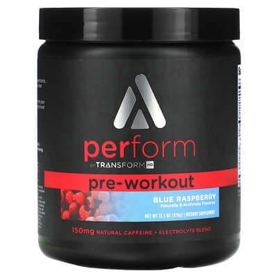 Pre-Workout, Blue Raspberry, 13.5 oz (378 g)