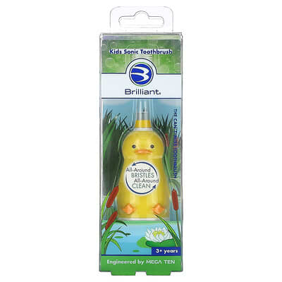 Детская электрическая зубная щетка Brilliant, 3+ года, Duck, 1 шт.