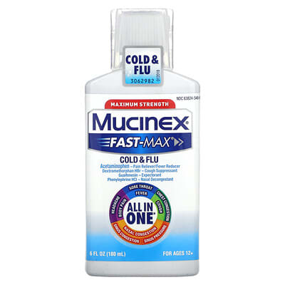 Fast-Max® Cold & Flu, For Ages 12+, 6 fl oz (180 ml)