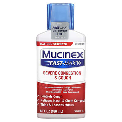 Fast-Max® Severe Congestion & Cough, For Ages 12+, 6 fl oz (180 ml)