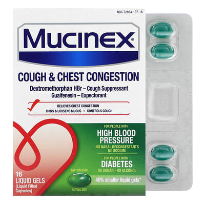 Cough & Chest Congestion, 16 Liquid Gels