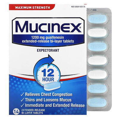 12 Hour Chest Congestion, 14 Extended Release Tablets