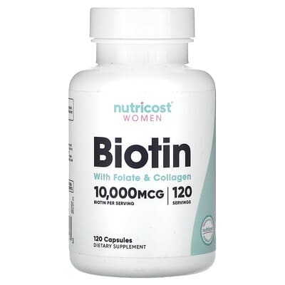 Women, Biotin With Folate & Collagen, 120 Capsules