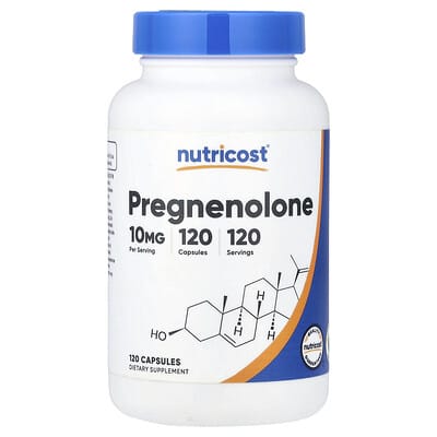 Nutricost Pregnenolone, 10 mg, 120 капсул