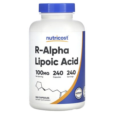 R-Alpha Липоевая кислота, 100 mg, 240 капсул