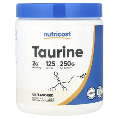 Taurine, Unflavored, 8.9 oz (250 g)