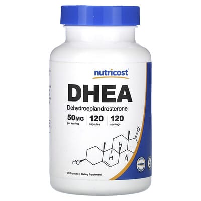DHEA, 50 mg, 120 Capsules