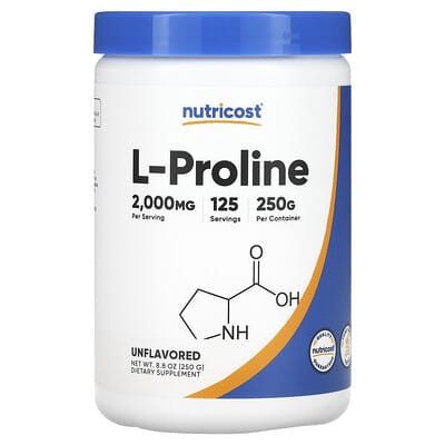 L-Proline, без вкуса, 8.9 oz (250 g)