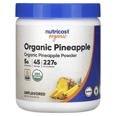 Organic Pineapple Powder, Unflavored, 8.1 oz (227 g)