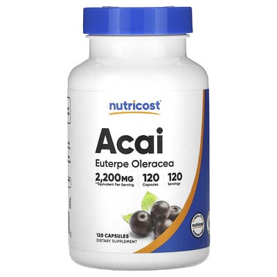Асаи Nutricost, 2,200 mg, 120 Capsules