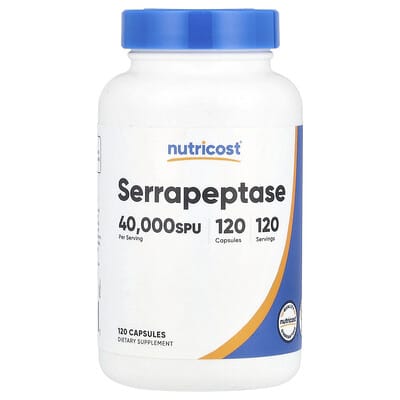 Serrapeptase, 20 mg (40,000 SPU), 120 капсул