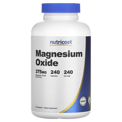 Nutricost Magnesium Oxide, 375 mg, 240 капсул