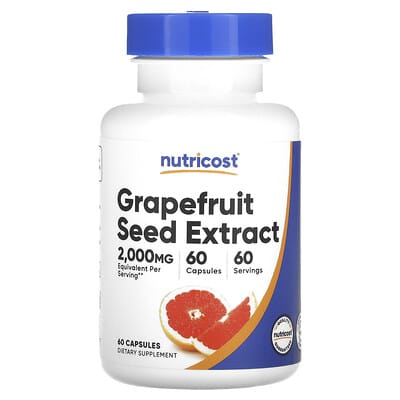 Экстракт семян грейпфрута, 2,000 mg, 60 Capsules