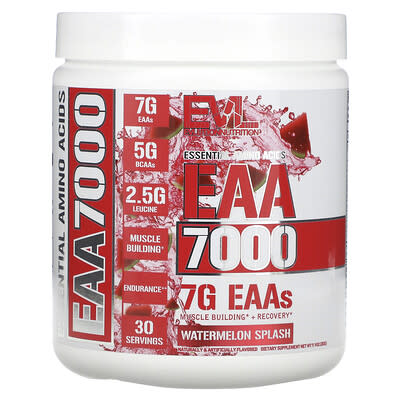 EVLution Nutrition EAA 7000, Арбузный взрыв, 9.9 oz (282 g)