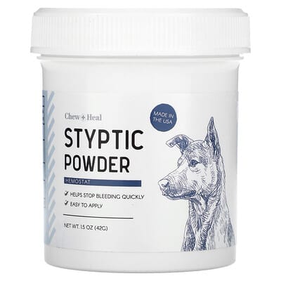 Кровоостанавливающий порошок Chew + Heal Styptic Powder For Dogs 1.5 oz (42 g)