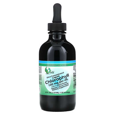 World Organic Ultra Concentrated Liquid Chlorophyll, 4 fl oz (118 ml) жидкий хлорофилл