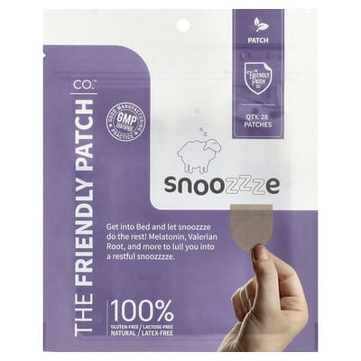 Snoozzze Melatonin Sleep Patch, 28 патчей