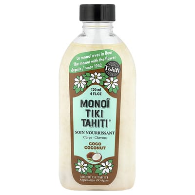Monoi Tiki Tahiti®, кокосовое масло, 4 fl oz (120 ml)