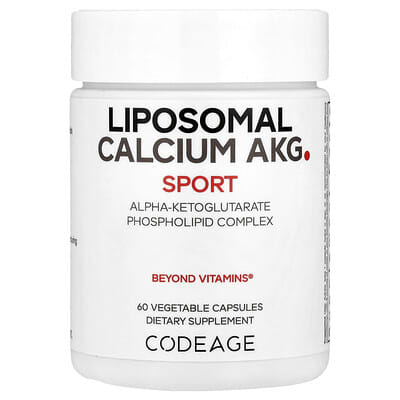 Codeage Sport, липосомальный кальций AKG, 60 растительных капсул (700 mg на капсулу)