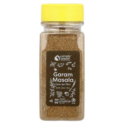 Смесь специй USimplySeason Artisan Spice Blend, Garam Masala, 4.8 oz (136 g)