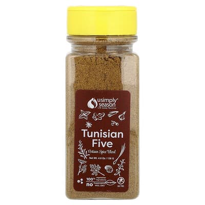 Смесь специй Artisan Spice Blend, Tunisian Five, 4.8 oz (136 g)