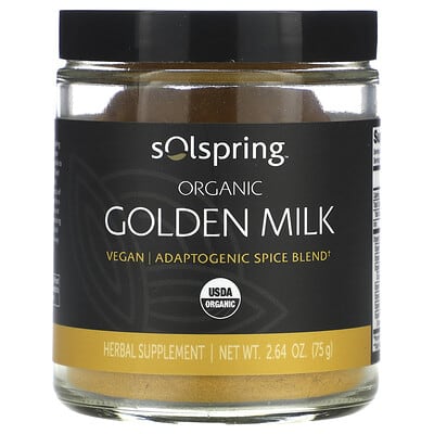 Dr. Mercola Solspring®, органическое золотое молоко, 2.64 oz (75 g)