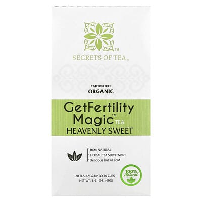 Чай для фертильности Get Pregnant Peppermint без кофеина 20 чайных пакетиков 1.47 oz