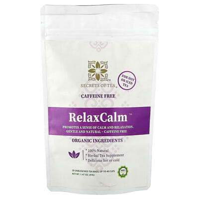 RelaxCalm™, Caffeine Free, 20 Tea Bags, 1.47 oz (41 g)