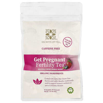Secrets of Tea чай Fertility, Fruit, Caffeine Free, 20 пакетиков, 1.47 oz (41 g)