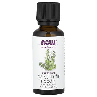 Эфирное масло NOW Foods Balsam Fir Needle, 1 fl oz (30 ml)