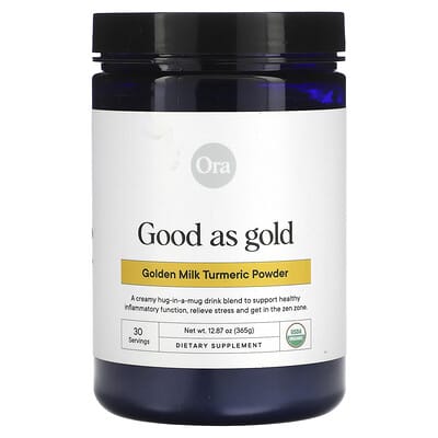 Золотистый порошок Ora Good As Gold, Golden Milk Turmeric, 12.87 oz (365 g)