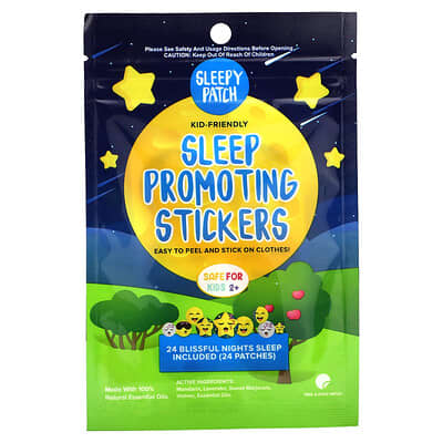 Bedtime, Vapor Stickers, 24 Soft Fabric Stickers