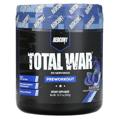 Total War®, PreWorkout, Blue Raspberry, 15.34 oz (435 g)