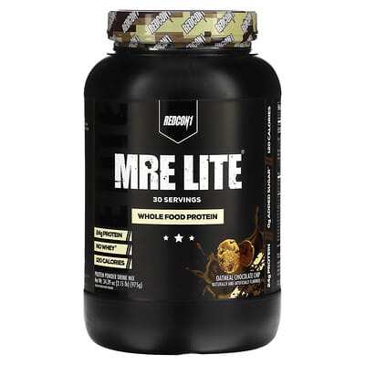 MRE Lite, цельнозерновой протеин, овсянка с шоколадной крошкой, 2.15 lb (975 g)