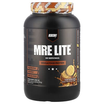 MRE Lite®, протеиновый порошок из цельных продуктов, вкус арахисовое печенье, 2.08 lb (945 g)
