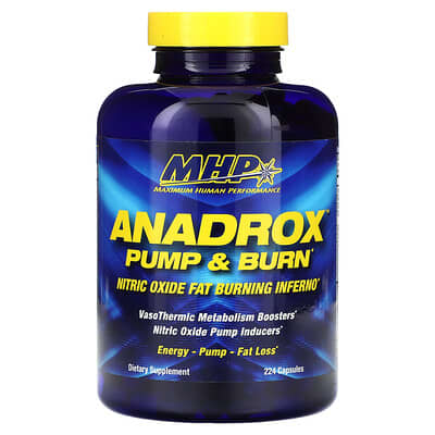MHP Anadrox™ Pump & Burn, 224 капсулы
