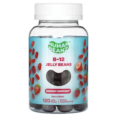 Human Beanz жевательные конфеты B-12, Berry Blast, 120 шт.