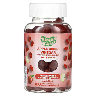 Human Beanz жевательные мармеладки с яблочным уксусом, Apple Blast, 120 шт.