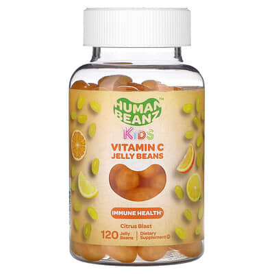 Детские желейные бобы Human Beanz Vitamin C, Citrus Blast, 120 Jelly Beans