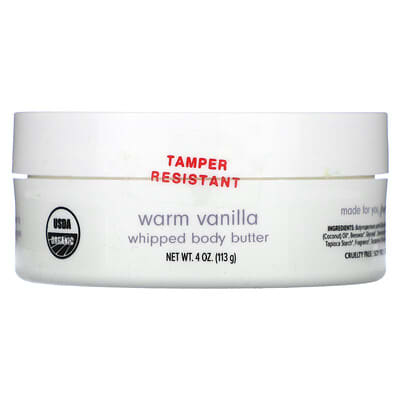 Масло для тела Ola Botanicals Whipped Body Butter, Warm Vanilla, 4 oz (113 g)