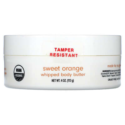 Ola Botanicals Взбитое масло для тела, Sweet Orange, 4 oz (113 g)
