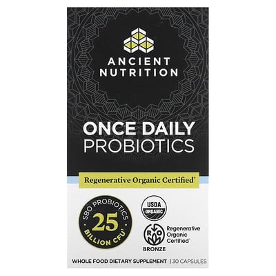 Пробиотики Once Daily, 25 Billion CFU, 30 капсул