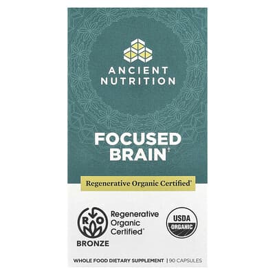 БАД Ancient Nutrition Focused Brain, 90 капсул