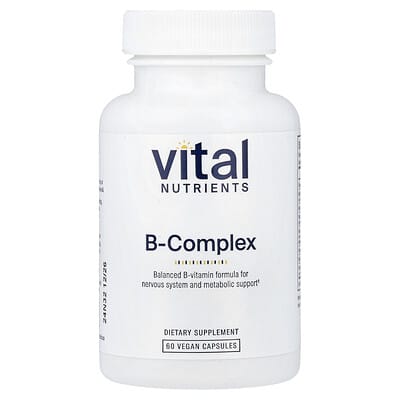 Vital Nutrients B-Complex, 60 веганских капсул