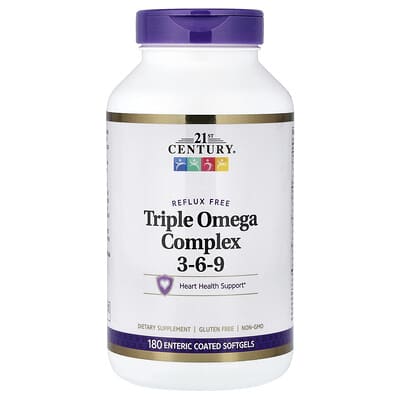 Triple Omega Complex 3-6-9, 180 Enteric Coated Softgels